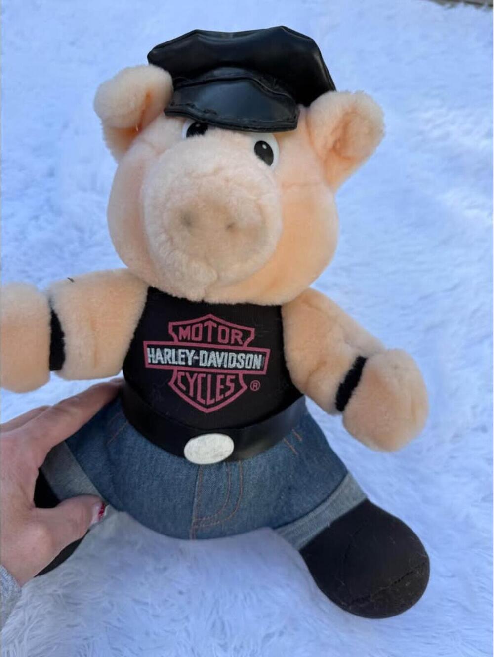 Harley-Davidson Biker Pig Plush Toy